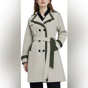 Orolay Trench Coat Tan and Olive Green Size S NWT